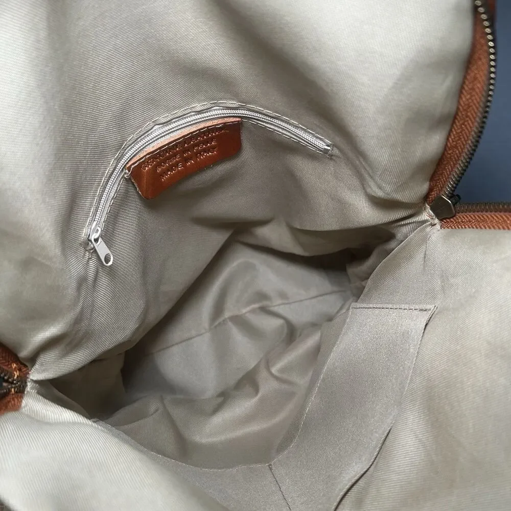 Italian handmade genuine leather backpack, quality, travel, boho